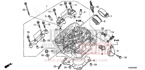CULASSE CRF250RLAH de 2017